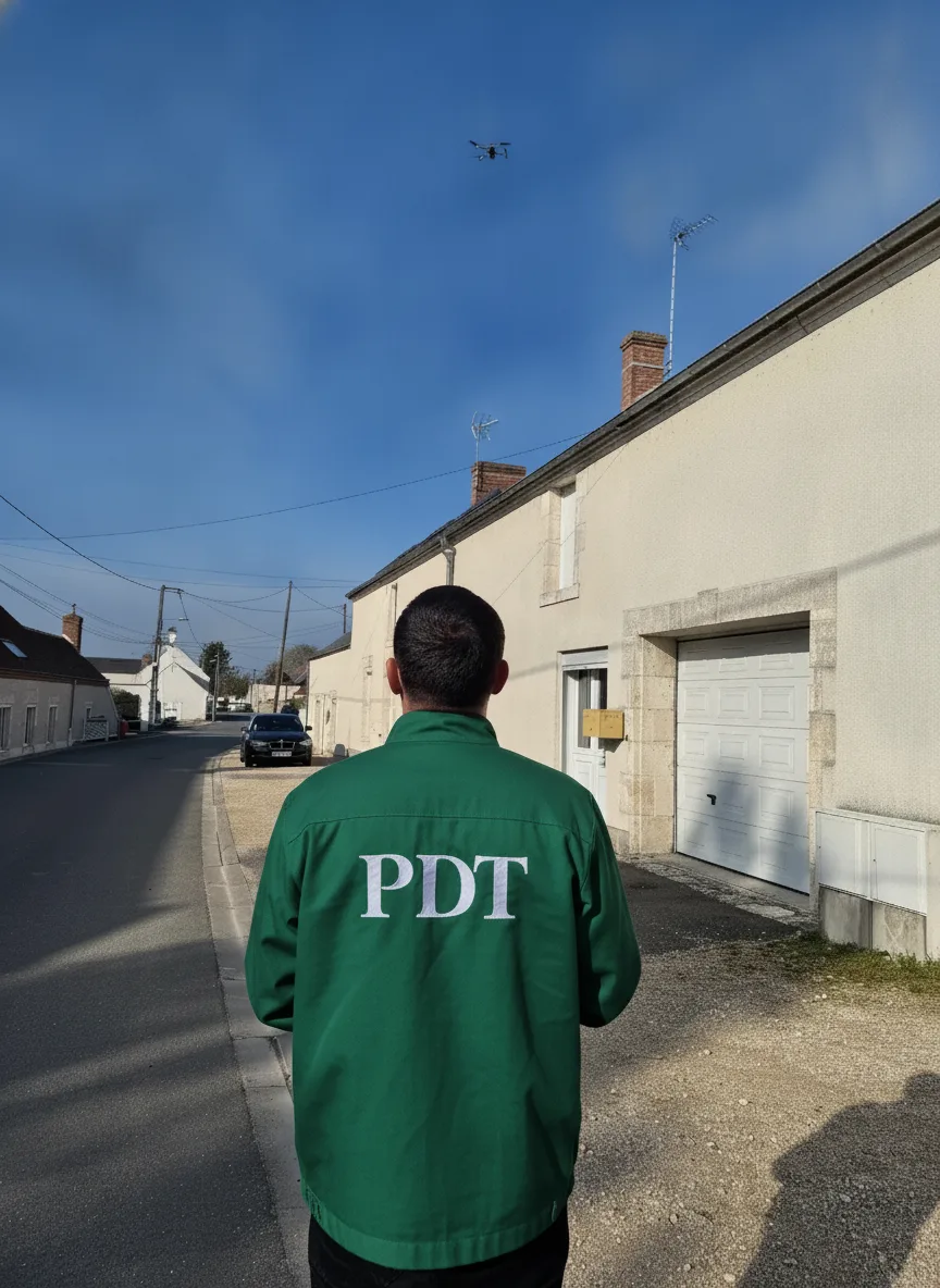 Inspection de toiture par drone à Amiens